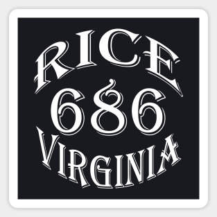 686 RICE VA (WHITE) Magnet